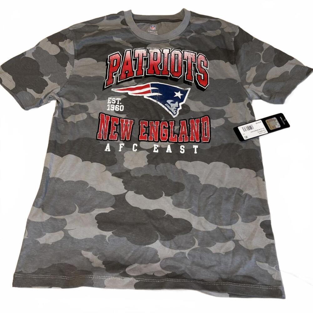 NWT New England Patriots NFL Youth Large Camouflage Graphic T-Shirt Lg Football